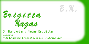 brigitta magas business card